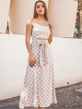 NWT Immod LA "Scandi-Girl" Polka Dot Maxi | Small 🥂🍃
